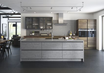 Futura Concrete And Tobacco Oak